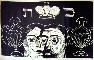 Dřevoryt - Komárek, Vladimír