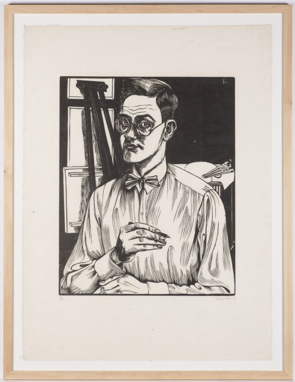 Selbstbildnis mit Zeichenstift