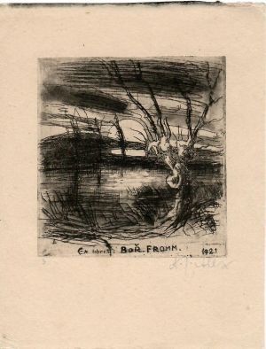 Ex libris: Boř. Fromm - Jelínek, Alex Adolf