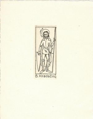 Ex libris B. Hradečný - Švengsbír, Jiří
