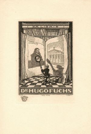 Ex libris Dr. Hugo Fuchs - Jilovský, Jiří