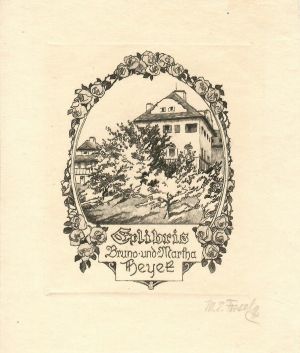 Ex libris Bruno und Martha Heyek - Fossel, Martha Elisabeth