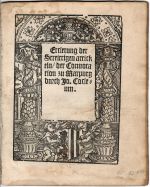 Ercklerung der Steittigen artickeln der Conuocation zu Marpurg. - Cochlaeus Johannes