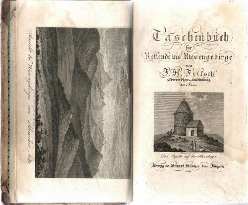 Taschenbuch für Reisende ins Riesengebirge von ..., Oberprediger in Quedlinburg.