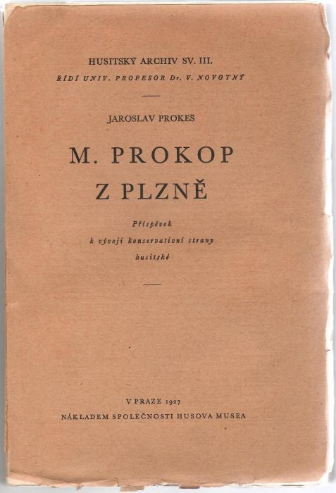 M. Prokop z Plzně. Příspěvek k vývoji konservativní strany