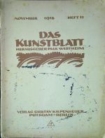 in: Das Kunstblatt. Herausgeber Paul Westeheim. November 1918, Heft 11. - Pechstein, Max