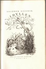 Idyllen. - Gessner, Salomon - Hugo Steiner-Prag