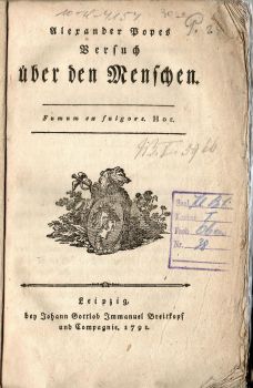 Versuch über den Menschen.