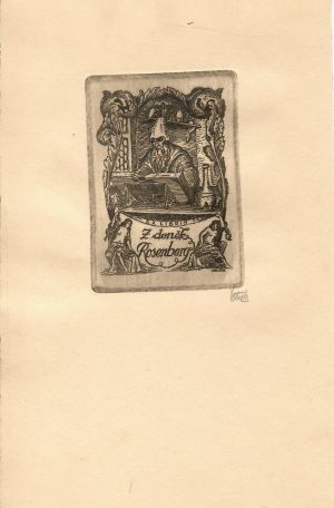 Ex libris. 10 leptů 1925. - Votlučka, Karel