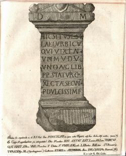 TESSARAKODEOLOGION (alfabetou) TURICENSE. Sive inscriptio antiqua, ex qua Turici sub impp. romanis stationem quadragesimae Galliarum fuisse primum innotescit, commentario illustrata. C. Plinius  Maximo Suo. Sit apud te honor antiquitatis, sit ingentibus factis, sit fabulis quoque.