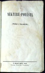 Některé pověsti. - Voltaire (vl. jménem Francois Marie Arouet)