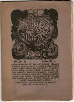 Zahrada Epikurova. Sborník I. (kompletní, další čísla nevyšla) - 