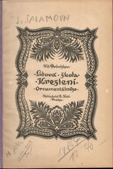 Lidová škola kreslení ornamentálního.