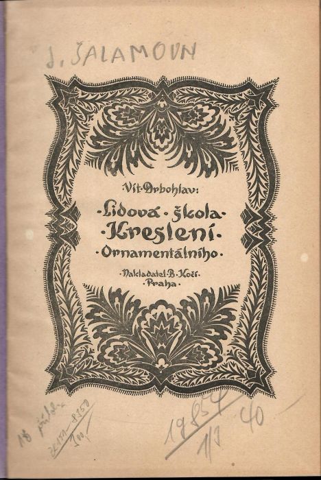 Lidová škola kreslení ornamentálního.