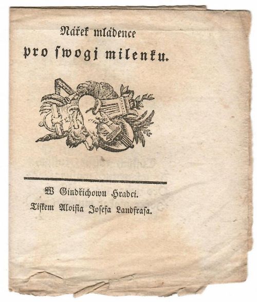 Nářek mládence pro swogj milenku.