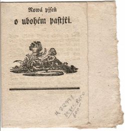 Nowá pjseň o ubohém rytíři. + Dwě nowé pjsně wssem milownjkům k zpěwu na swětlo wydané.
