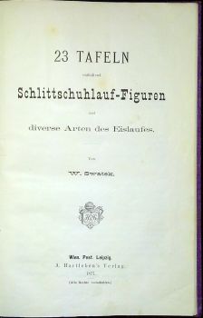 23 TAFELN enthaltend Schlittschuhlauf-Figuren und diverse Arten des Eislaufes.