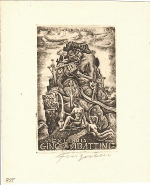 Ex libris Gino Sabattini. Ich liebe das Leben! - Fingesten, Michel