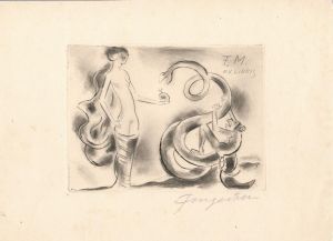 F. M. ex libris - Fingesten, Michel