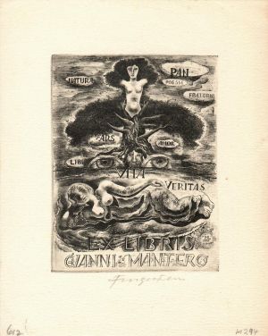 Ex libris Gianni Mantero (Vita Veritas) - Fingesten, Michel