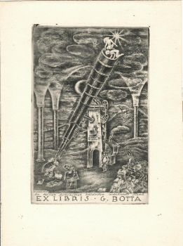 Ex libris G. Botta (Die Herzen Astronomen entdecken unbekannte Sterne)