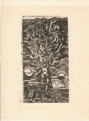 Ex libris G. Botta (Tatwam Asi) - Fingesten, Michel