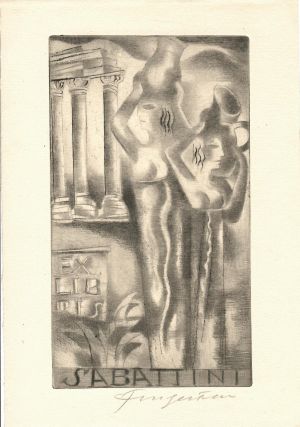 Ex libris Sabattini - Fingesten, Michel