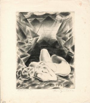 Ex libris B. Petrlík - Fingesten, Michel