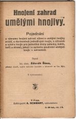 Hnojení zahrad umělými hnojivy. - Šíma, Zdeněk