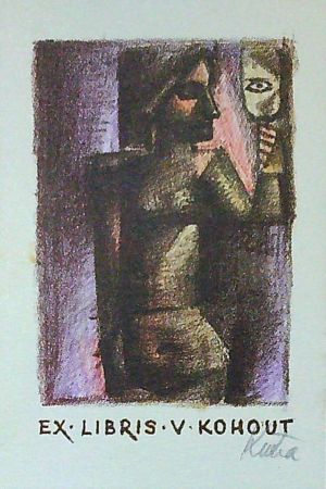 Ex libris V. Kohout - Kutra, Radoslav