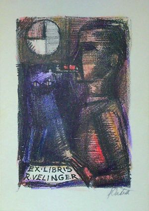 Ex libris R. Velinger - Kutra, Radoslav