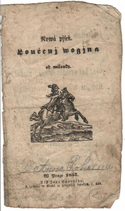 Nowá pjseň. Laučenj wogjna od milenky.