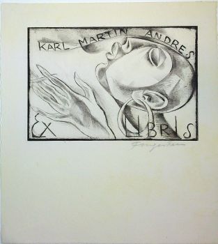 Karl Martin Andres Ex libris