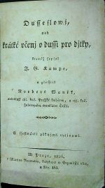 Dusseslowj, neb krátké učenj o dussi pro djtky, kteréž sepsal ... a zčesstil Norbert Waněk ... - Campe, Joachim Heinrich