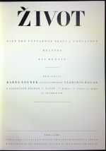 Život. List pro výtvarnou práci a uměleckou kulturu. XIV. ročník. - Šíma, Josef