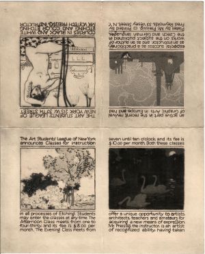 Reklama na "The Art Students´League of New York" - Preissig, Vojtěch