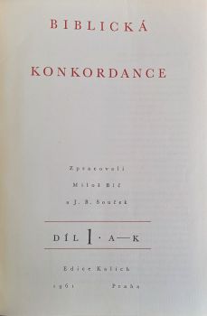 Biblická konkordance. 