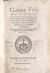 Gemmae Frisii medici ac mathematici de Astrolabo Catholico Liber quo latissime patentis Instrumenti multiplex vsus explicatur, & quicquid vspiam rerum Mathematicaru[m] tradi possit continetur. Ad Sereniss Hispaniae, Angliae, & Franciae regem, Philippum Caroli V. Caesaris semper augusti filium. - Gemma Frisius