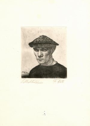 Selbstbildnis (Autoportrét) - Doll, Franz