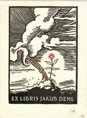 Ex libris Jakub Deml - Rytíř, Václav