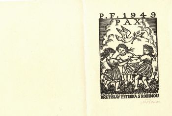 P.F. 1949 PAX Břetislav Peterka s rodinou