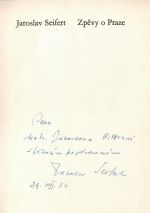 Zpěvy o Praze. - Seifert, Jaroslav