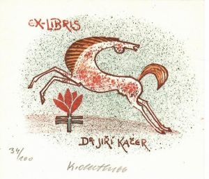 Ex libris Dr. Jiří Kačer - Oberthor, Karel