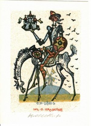 Ex libris Ing. O. Hradečný - Oberthor, Karel