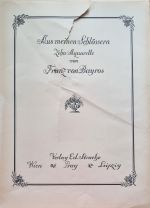 Aus meinem Schlössern. Zehn Aquarelle von Franz von Bayros. - Bayros, Franz von