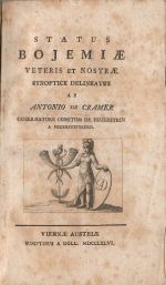 STATUS BOJEMIAE VETERIS et NOSTRAE SYNOPTICE DELINEATUS. - Cramer, Antonio de