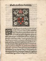 Bulla in coena domini. - Leo, biskup (od roku 1513 Leo X., papež)