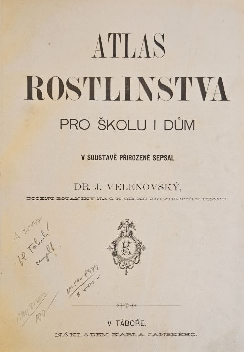 Atlas rostlinstva pro školu i dům v soustavě přirozené sepsal ...
