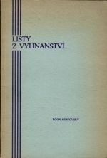Listy z vyhnanství. - Hostovský, Egon