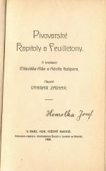 Pivovarské kapitoly a feuilletony. - Zachar, Otakar